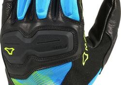 Guanti moto estivi Macna Haros Nero Blu Giallo flu