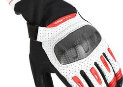 Guanti moto estivi Macna Tempo Nero Bianco Rosso