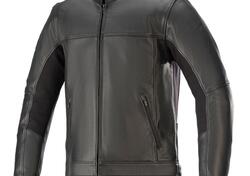 Giacca moto pelle Alpinestars TOPANGA Nero