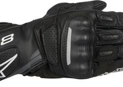 Guanti moto pelle Alpinestars SP-8 V2 nero grigio