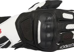 Guanti moto pelle Alpinestars SP-8 V2 nero bianco