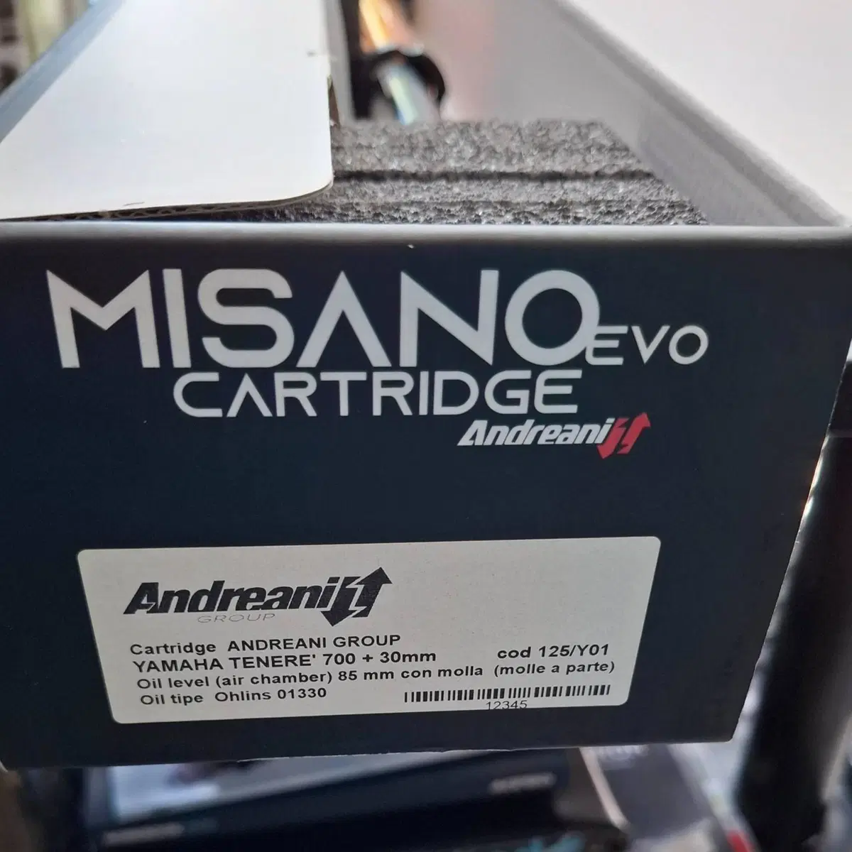 Cartucce forcella Misano cod. 125/Y01 Tenerè 700 + Andreani Group