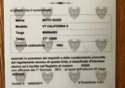 Moto Guzzi VT California II d'epoca