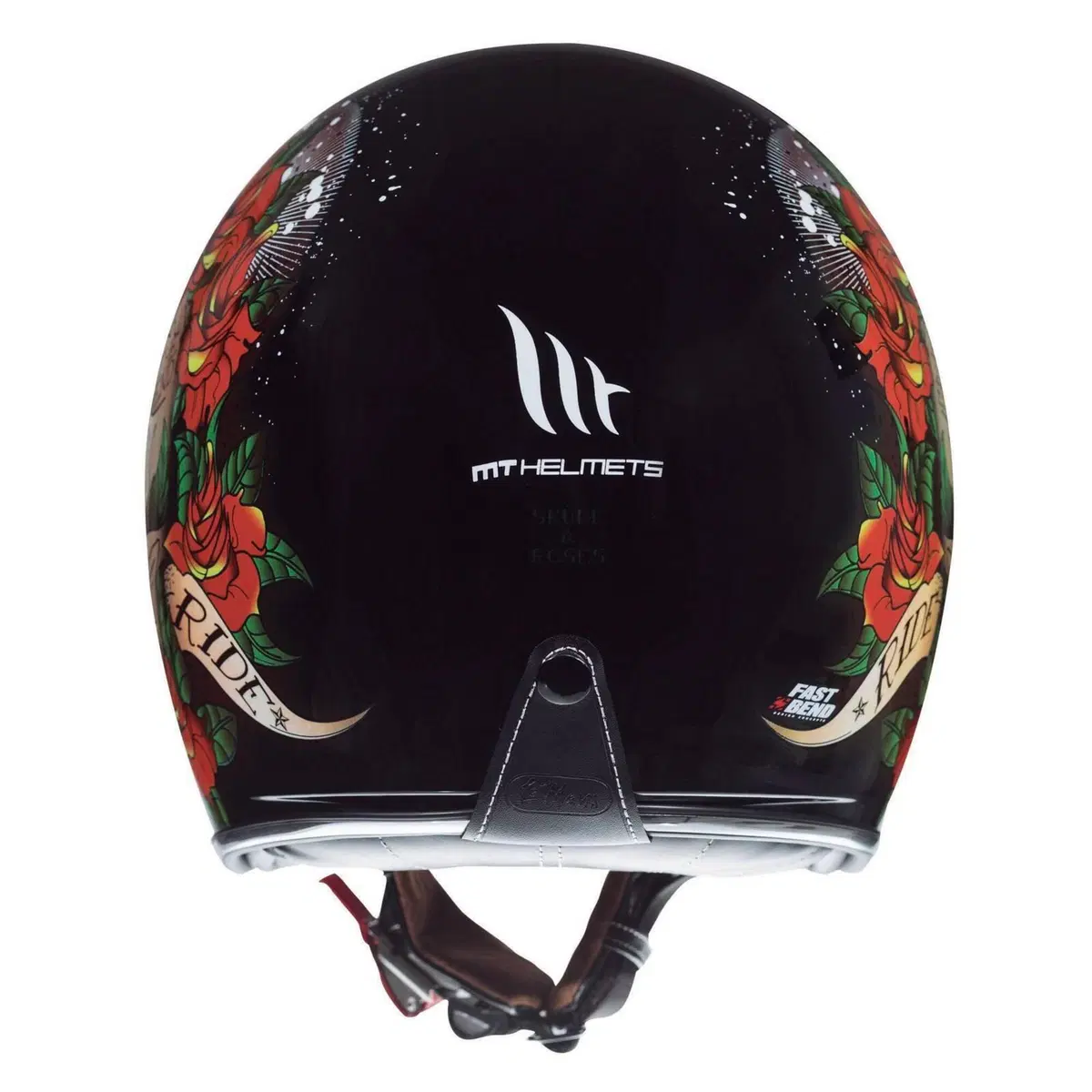 Casco jet Mt Helmets Le Mans 2 SV S Skull Roses A1 (3)