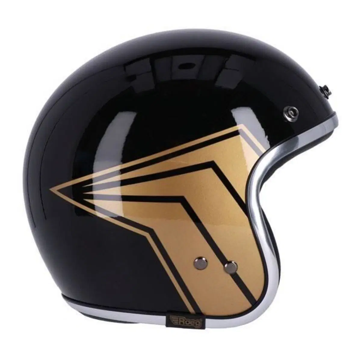 Casco Jet Roeg 13 and a half Nero lucido grafica o (6)