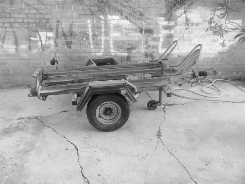 Carrello/rimorchio Ellebi per trasporto moto