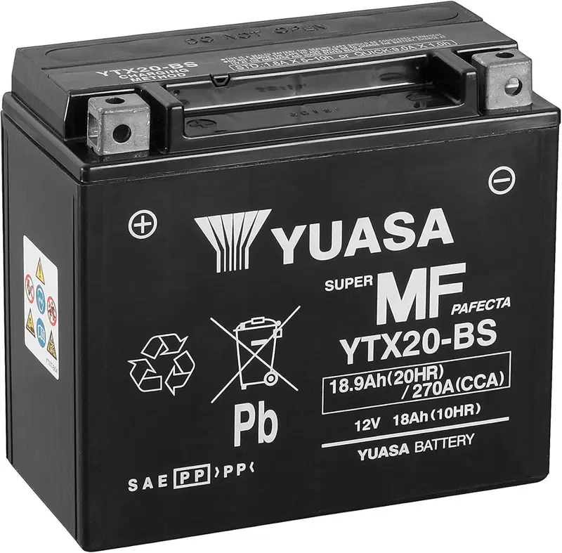 Batteria Yuasa YTX20H-BS per Per Softail dal 1984