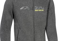 Felpa moto Ixon PALERMO antracite nero giallo