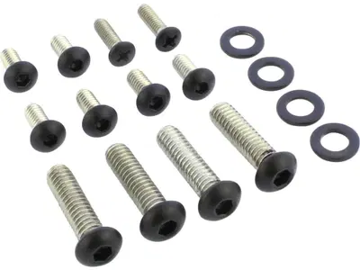 Kit viti comandi manubrio completo nere lucide per 