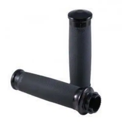 Manopole Avon MT Custom Contour anodizzate nere Ha Avon Grips