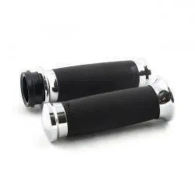 Manopole Avon Custom Contour grips, chrome Avon Grips
