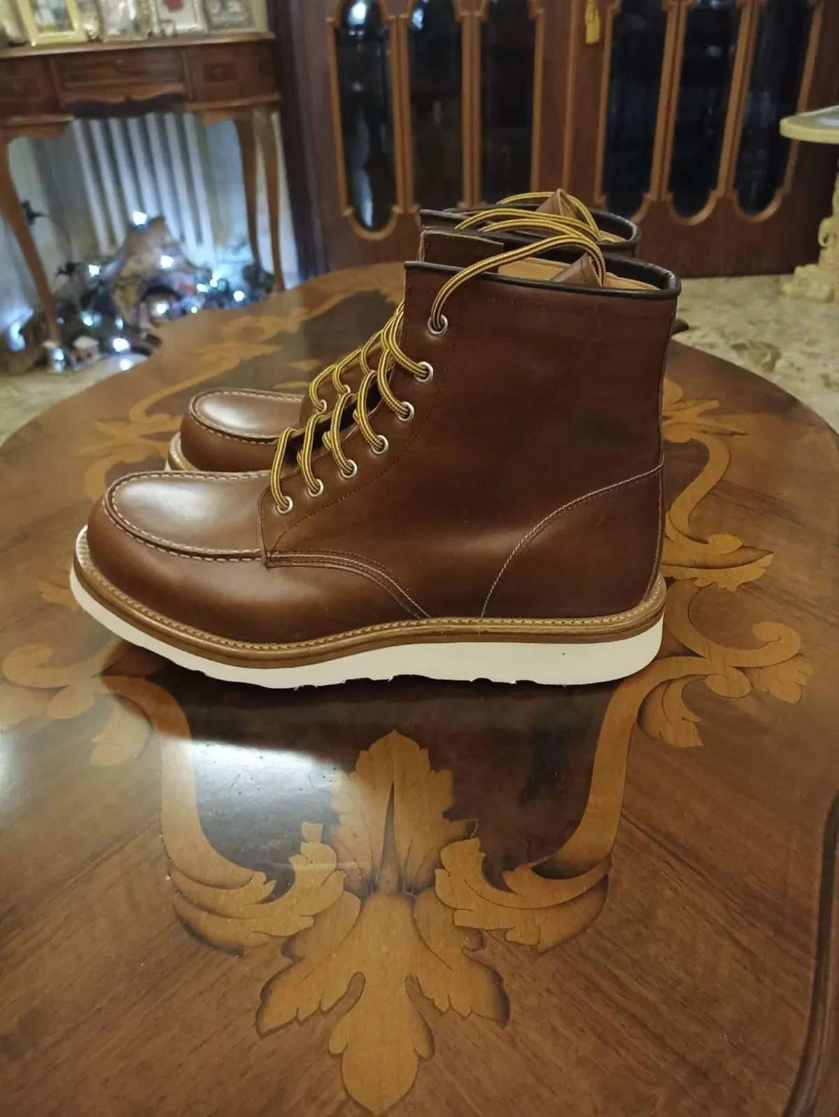 Scarponcini Uomo in pelle nr.44 come le Red W. NUO Vibram (2)