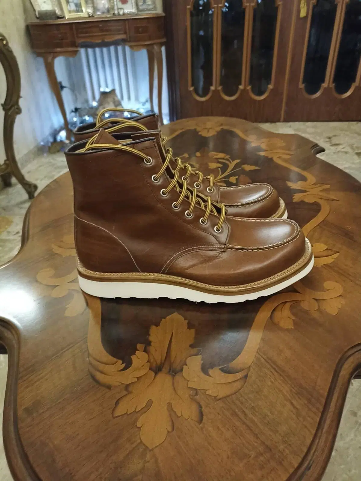Scarponcini Uomo in pelle nr.44 come le Red W. NUO Vibram (5)