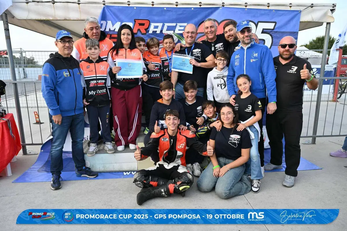 PromoRace Cup 2025, GP5 Pomposa: spettacolo e titoli nazionali MotoASI al Motodromo di Pomposa (2)