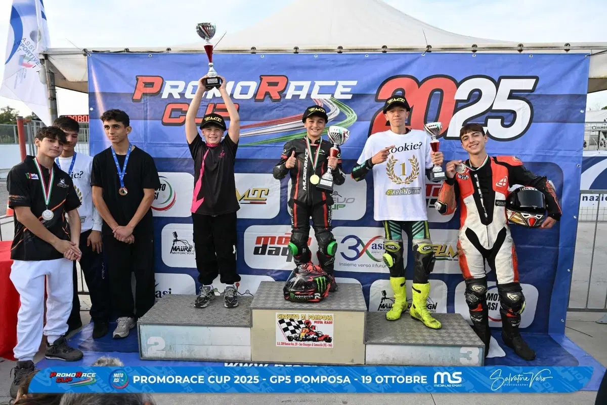 PromoRace Cup 2025, GP5 Pomposa: spettacolo e titoli nazionali MotoASI al Motodromo di Pomposa (4)