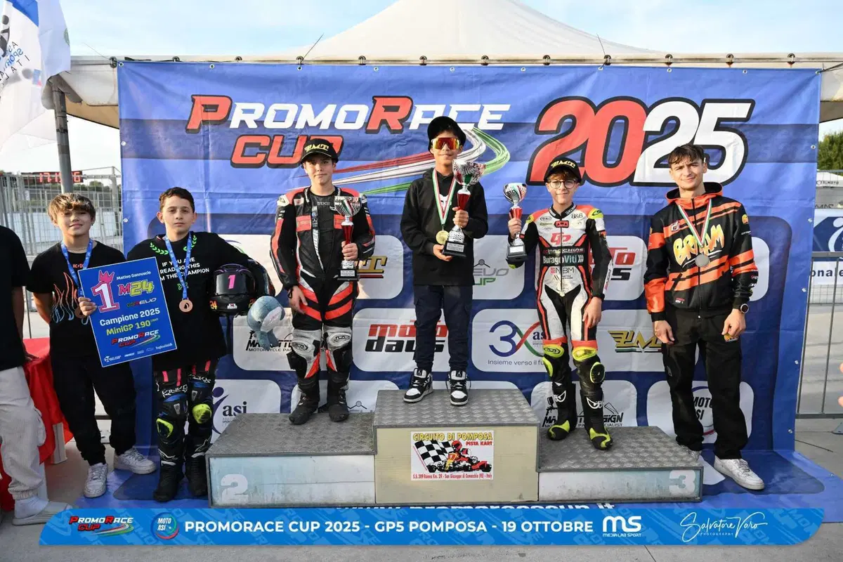 PromoRace Cup 2025, GP5 Pomposa: spettacolo e titoli nazionali MotoASI al Motodromo di Pomposa (6)