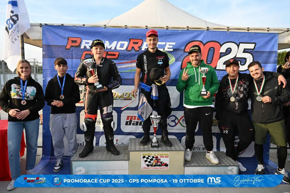 PromoRace Cup 2025, GP5 Pomposa: spettacolo e titoli nazionali MotoASI al Motodromo di Pomposa (7)