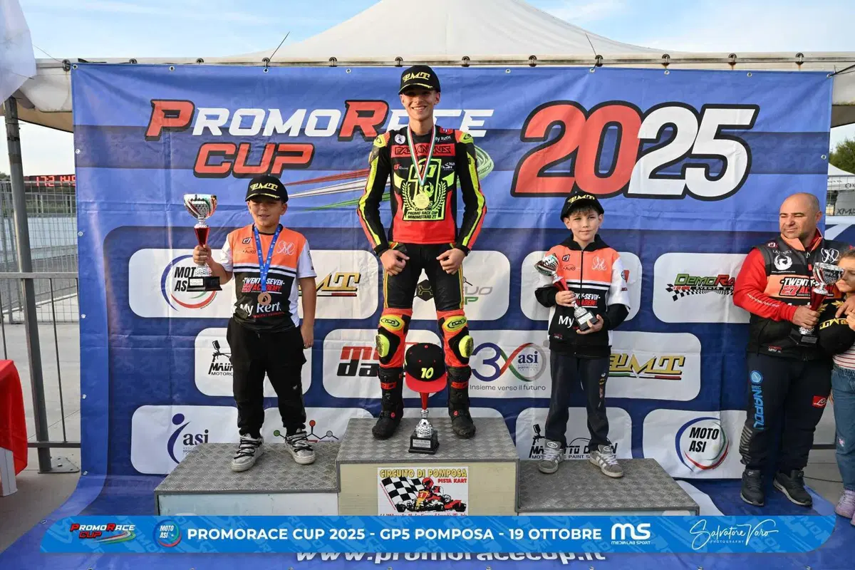 PromoRace Cup 2025, GP5 Pomposa: spettacolo e titoli nazionali MotoASI al Motodromo di Pomposa (10)