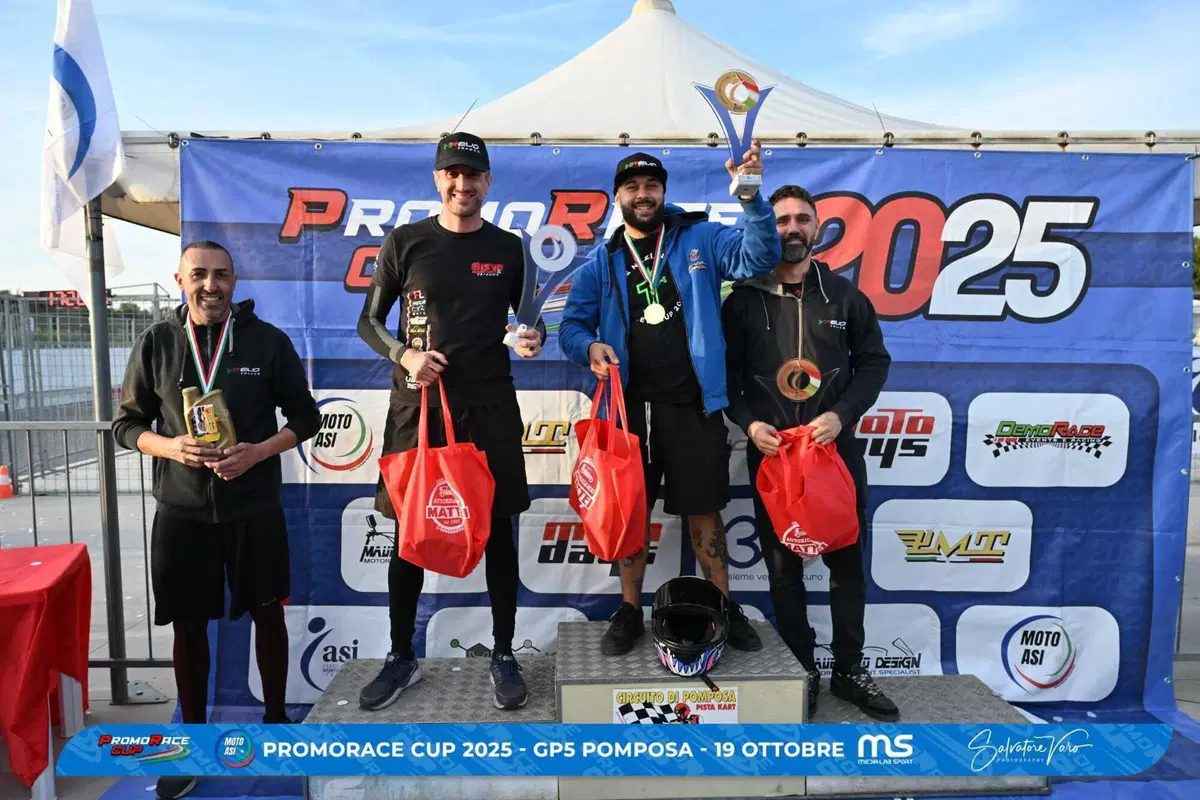 PromoRace Cup 2025, GP5 Pomposa: spettacolo e titoli nazionali MotoASI al Motodromo di Pomposa (12)