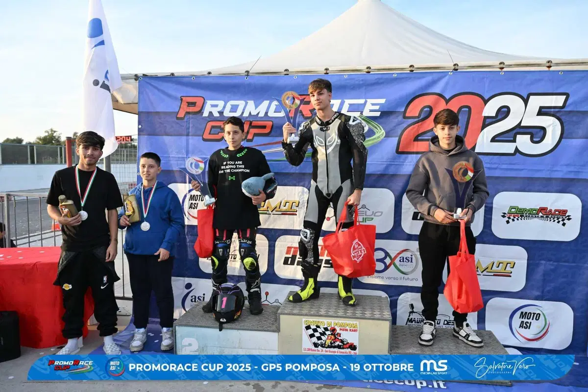 PromoRace Cup 2025, GP5 Pomposa: spettacolo e titoli nazionali MotoASI al Motodromo di Pomposa (14)