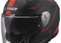 Casco Jet LS2 OF603 Infinity II Veyron Nero Grigio