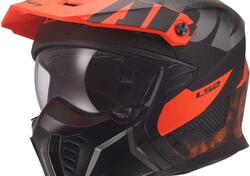 Casco Jet LS2 OF606 Drifter Gas Grigio Arancio