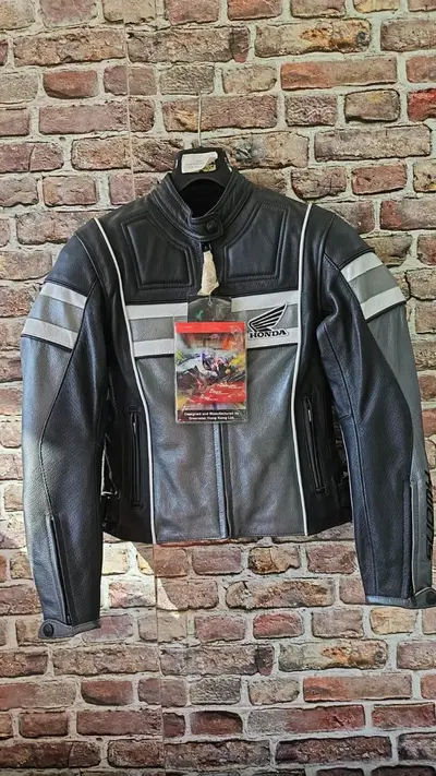 Giacca pelle moto donna Suomy