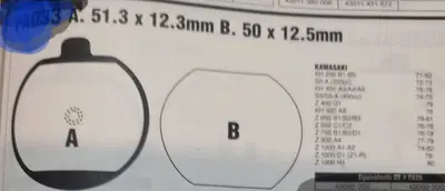 PASTIGLIR FRENO KAWASAKI
