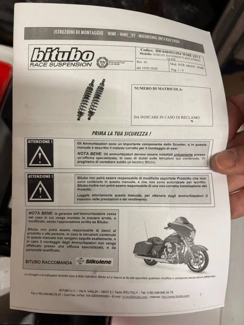 kit pezzi originali Harley Davidson Street Glide F Harley-Davidson (20)