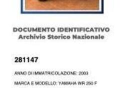 Yamaha WR250F d'epoca