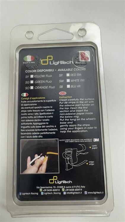 LighTech STK0449 Profili ruota Giallo Rifrangente (2)