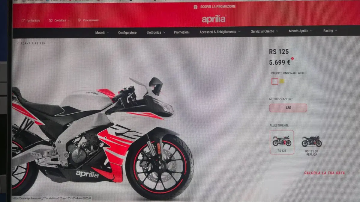 Aprilia RS 125 (2025 - 26)