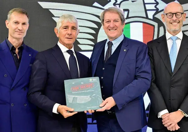 Andrea Abodi, Ministro per lo Sport in visita alla FMI durante EICMA