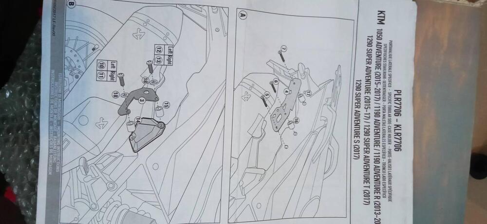 Telaio per borse laterali Givi (4)