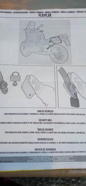 Telaio per borse laterali Givi (5)