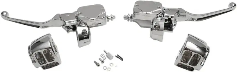 Kit comandi manubrio cromati con frizione idraulic Drag Specialties