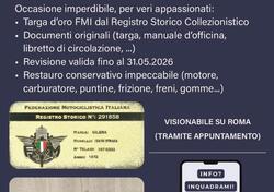 Gilera G 124 - 5 V Strada 1972-TARGA ORO-FMI d'epoca