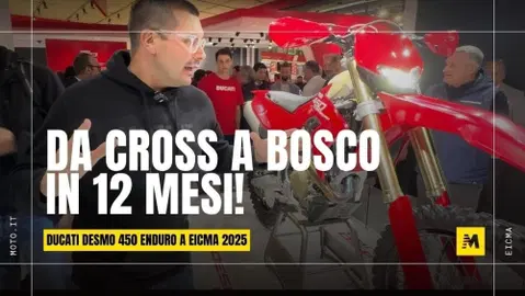 Ducati arriva nel mondo dell’enduro. Ecco la Desmo 450 Enduro