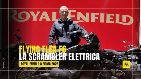 Royal Enfield presenta a EICMA 2025 la scrambler elettrica Flying Flea F6