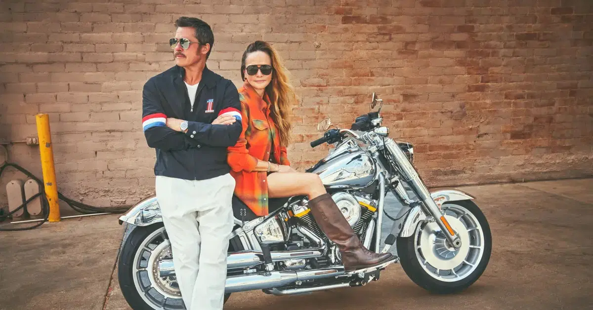 Brad Pitt attore, motociclista e... stilista: lancia una linea in cashmere per Harley-Davidson