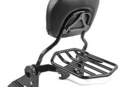 Schienalino regolabile e removibile nero con porta 