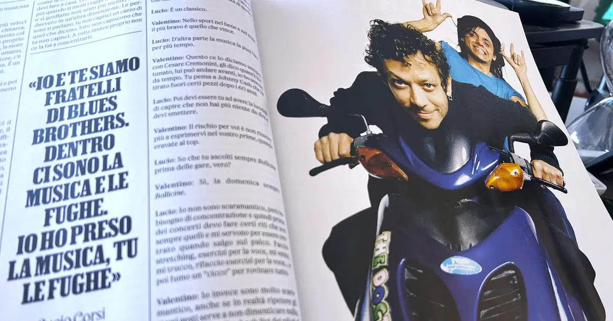 Cosa si sono detti Valentino Rossi e Lucio Corsi? Hanno parlato di paesini, musica e moto