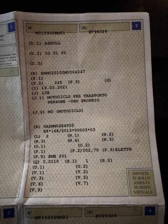 Askoll eS Pro 70 (2019 - 22)