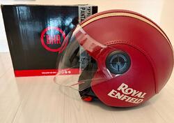 Casco BHR in pelle Royal Enfield style - XL - sett