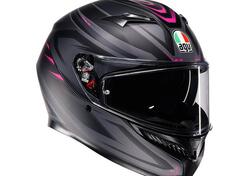 Casco Integrale AGV K3 Syth Nero Opaco Rosa