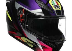 Casco Integrale AGV K1 S Fastlap Nero Viola Rosa