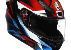 Casco Integrale AGV K1 S Fastlap Nero Rosso Blu