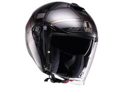 Casco Jet AGV Irides Zagabria Grigio Opaco Rosso