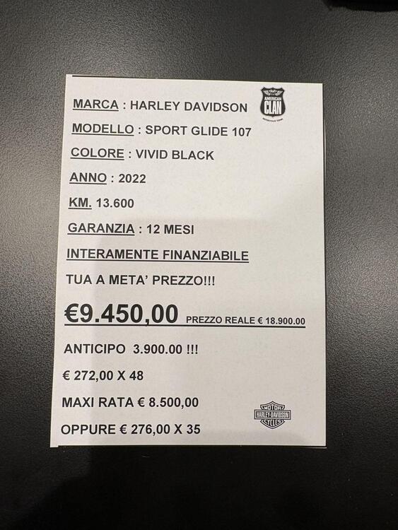 Harley-Davidson 107 Sport Glide (2018 - 20) (3)