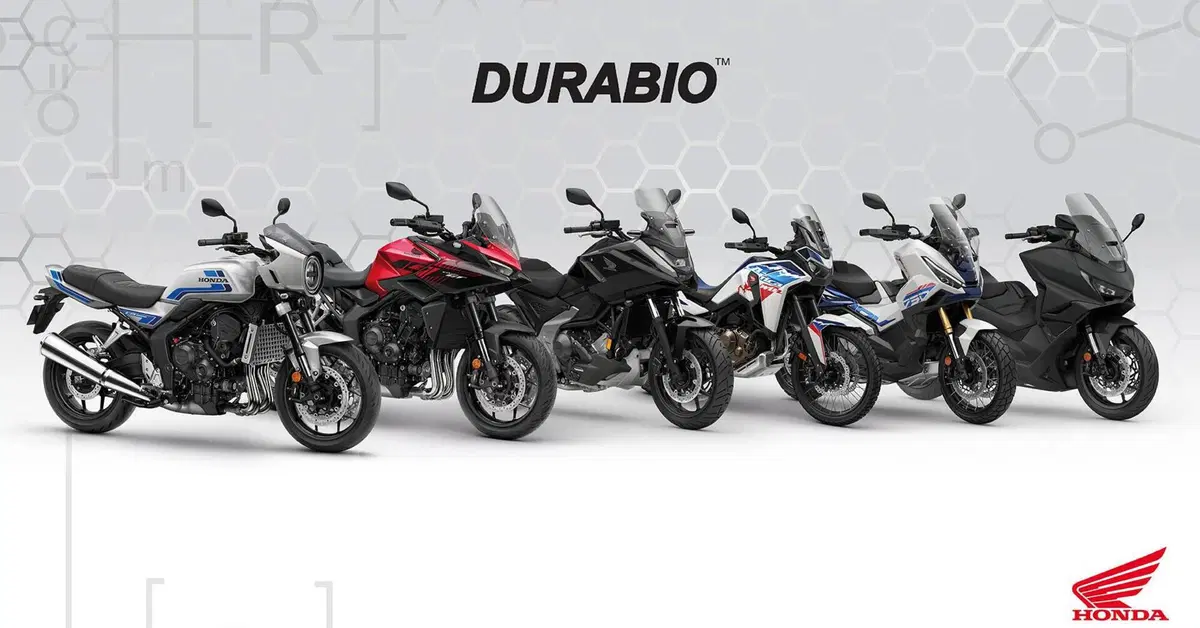 Honda accelera sulla sostenibilit&agrave;: la bioplastica DURABIO sempre pi&ugrave; diffusa nella gamma moto 2026
